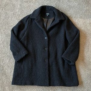 Eileen Fisher Black Teddy Jacket Large